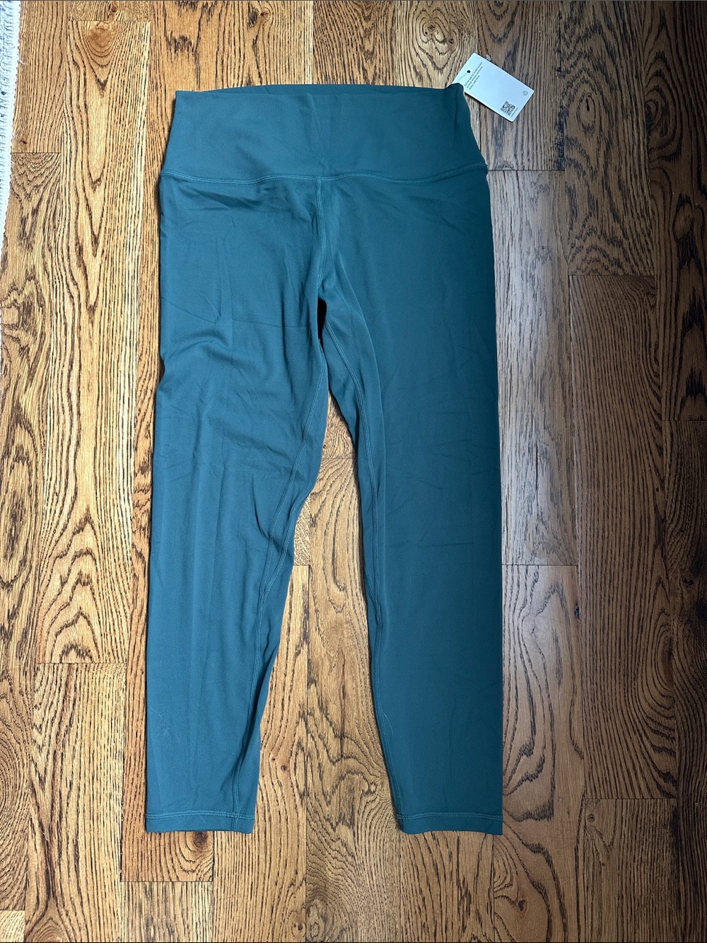 Quince Teal High-Rise Leggings